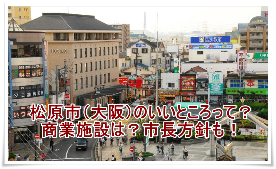 松原市（大阪）のいいところって？商業施設は何がある？市長方針も！